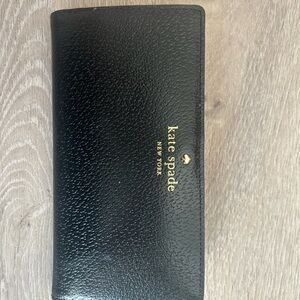 Kate Spade Black Leather Clutch